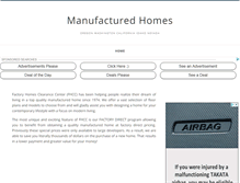 Tablet Screenshot of factoryhomesclearance.com